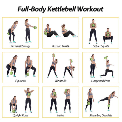 20lbs Kettlebell Set, Strength Training Kettlebells Weight Set For Women