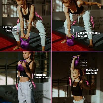 20lbs Kettlebell Set, Strength Training Kettlebells Weight Set For Women