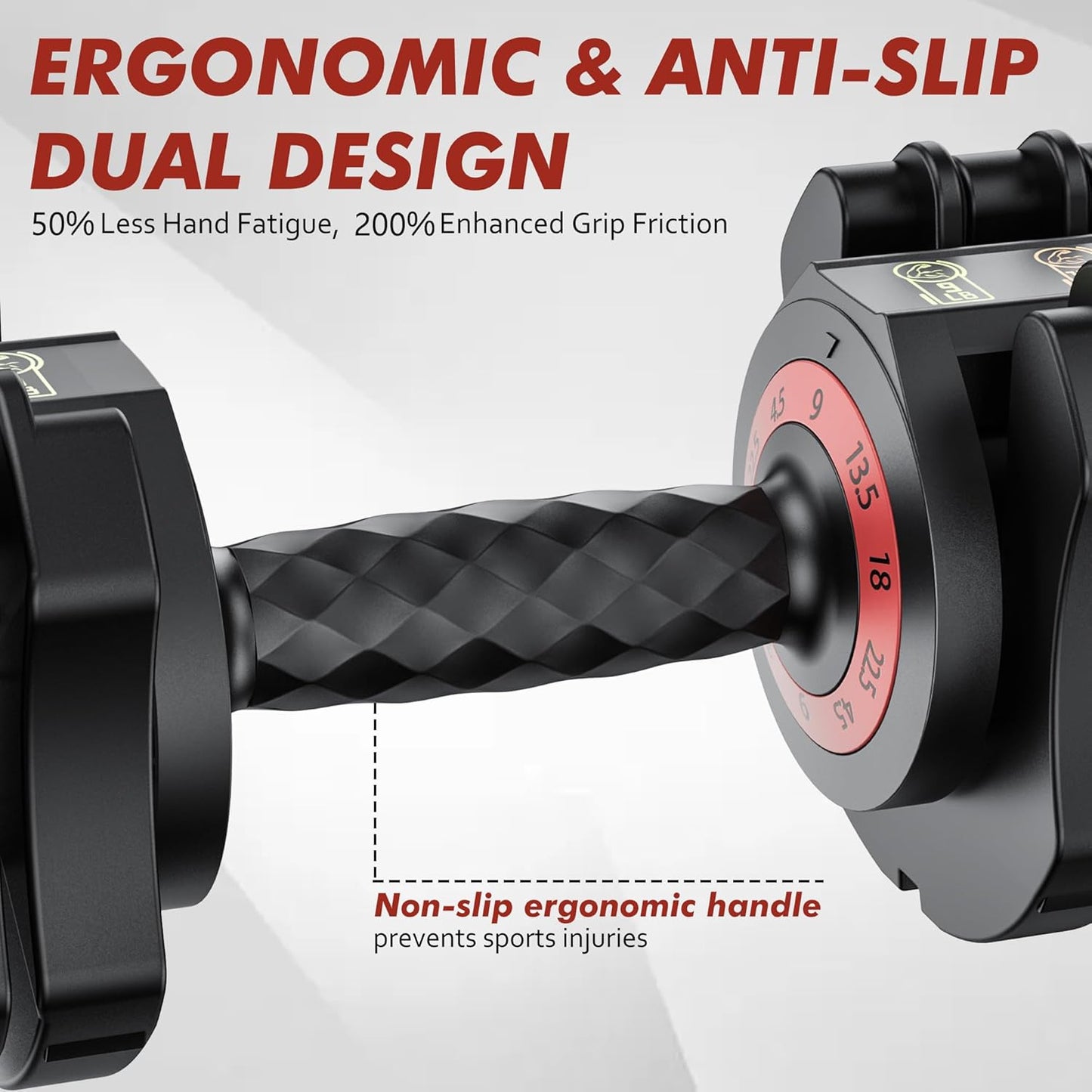 Adjustable Dumbbell Set Of 22.5LB Set-1Sec Adjustable Dumbbell Weights