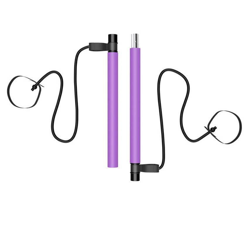 Pilates Stick Home Fitness Exercise For Women Foot Pedal Resistance Band
